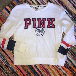 Beautiful PINK Embroidered Sweater!! ❤️⚪️💙